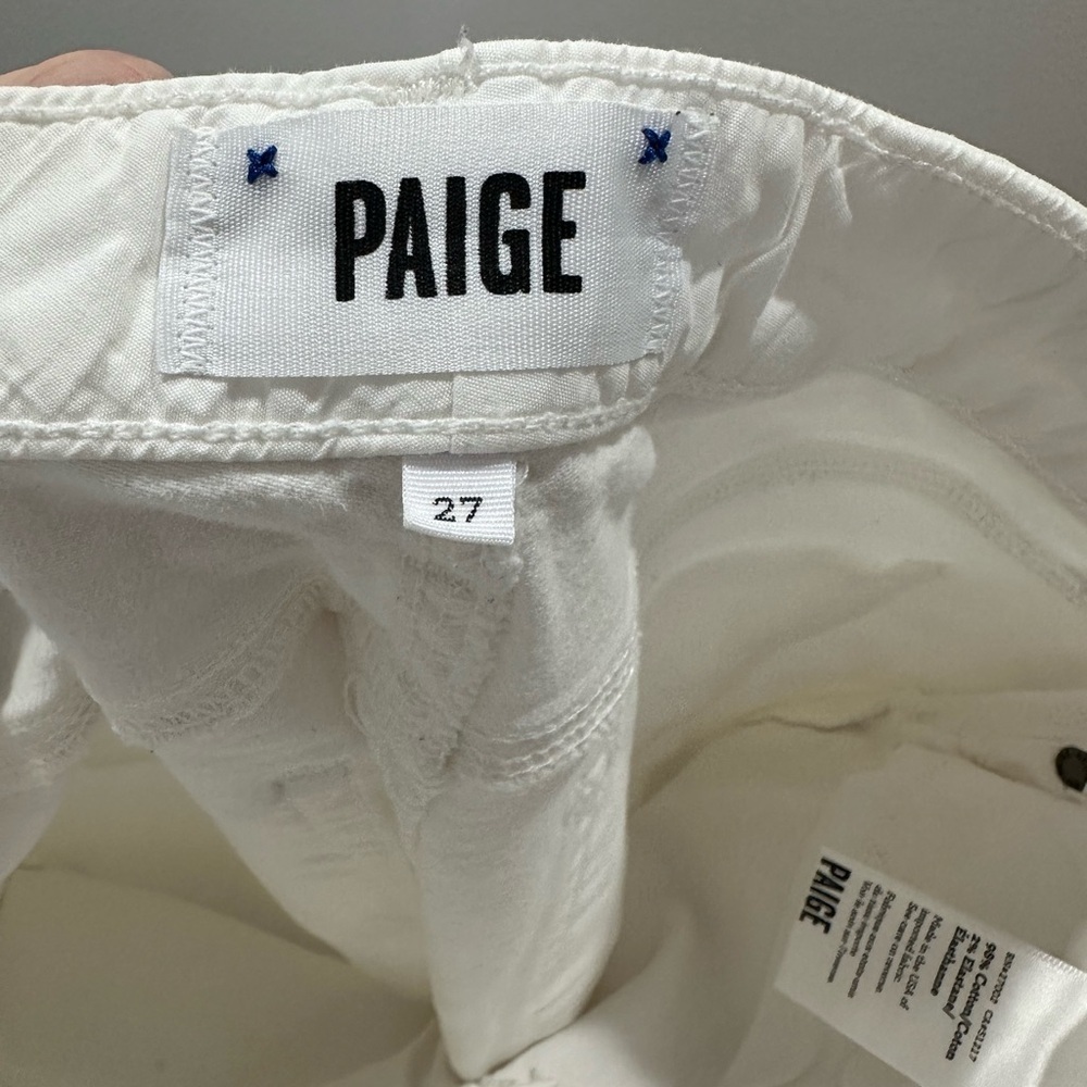 Paige Denim white Kylie crop jeans white size 27 - Picture 3 of 5